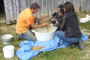 olga sur le tournage du film